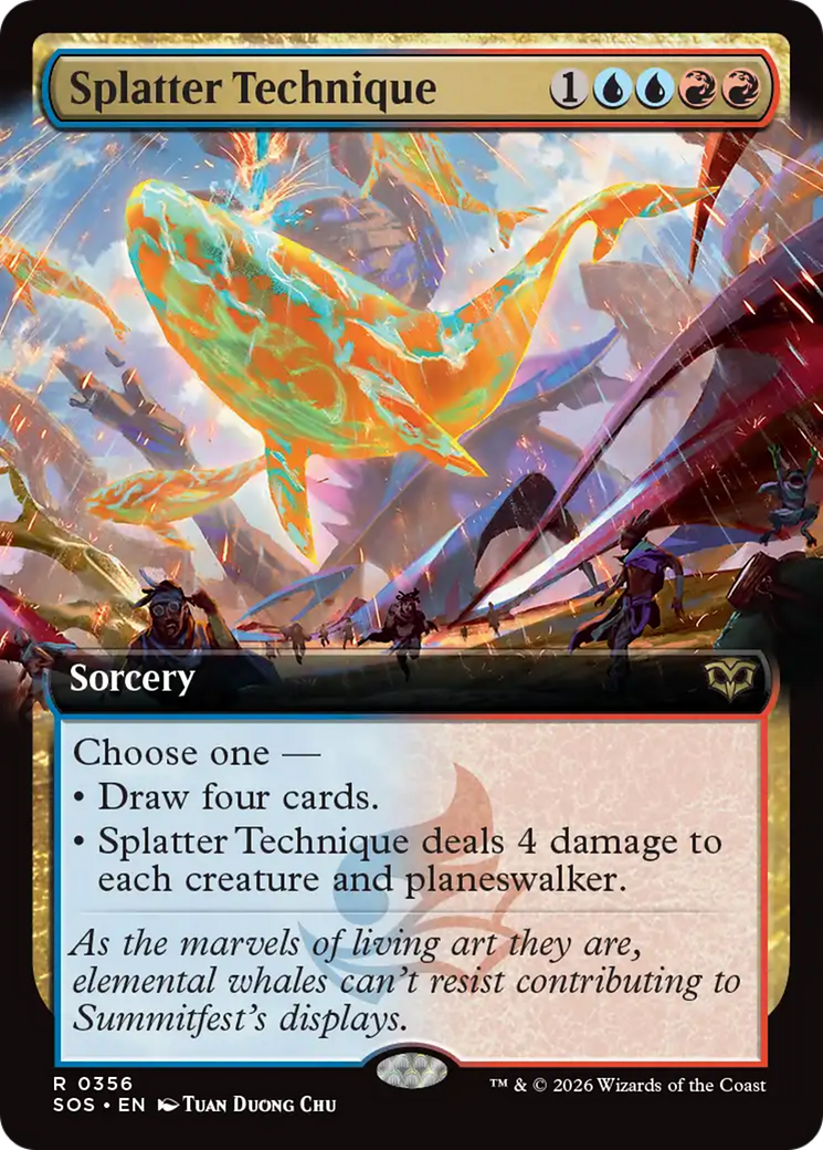 Splatter Technique (Extended Art) [Secrets of Strixhaven] | Gate City Games LLC