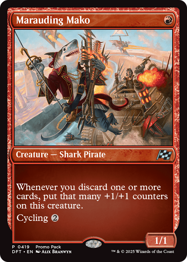 Marauding Mako (Promo Pack) [Aetherdrift Promos] | Gate City Games LLC