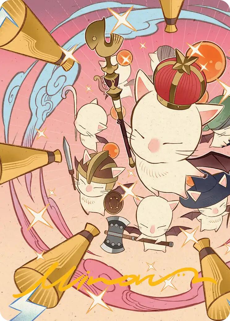 Summon: Good King Mog XII Art Card (Gold-Stamped Signature) [FINAL FANTASY Art Series] | Gate City Games LLC