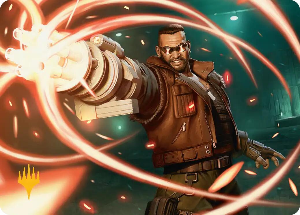 Barret Wallace Art Card (Gold-Stamped Planeswalker Symbol) [FINAL FANTASY Art Series] | Gate City Games LLC