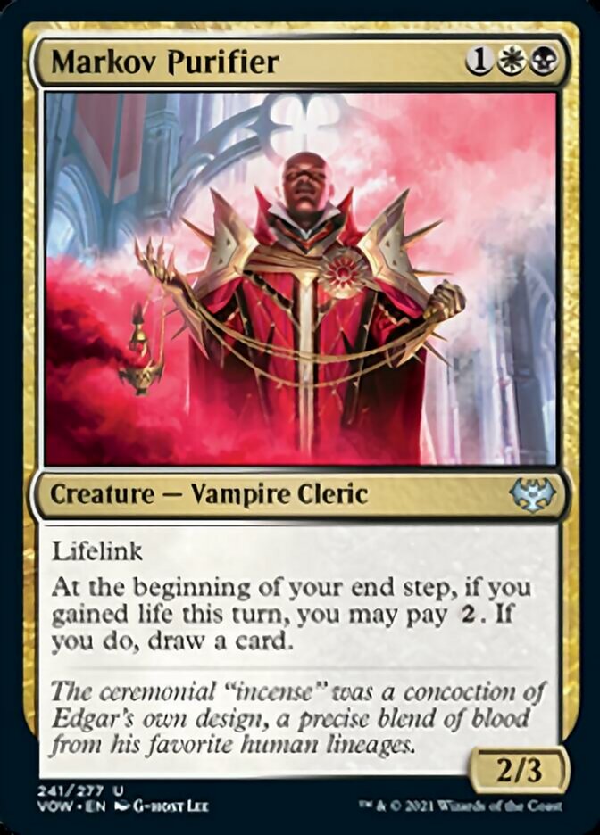 Markov Purifier [Innistrad: Crimson Vow] | Gate City Games LLC
