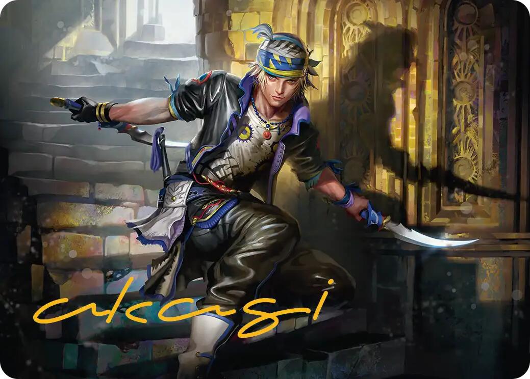 Locke Cole Art Card (Gold-Stamped Signature) [FINAL FANTASY Art Series] | Gate City Games LLC