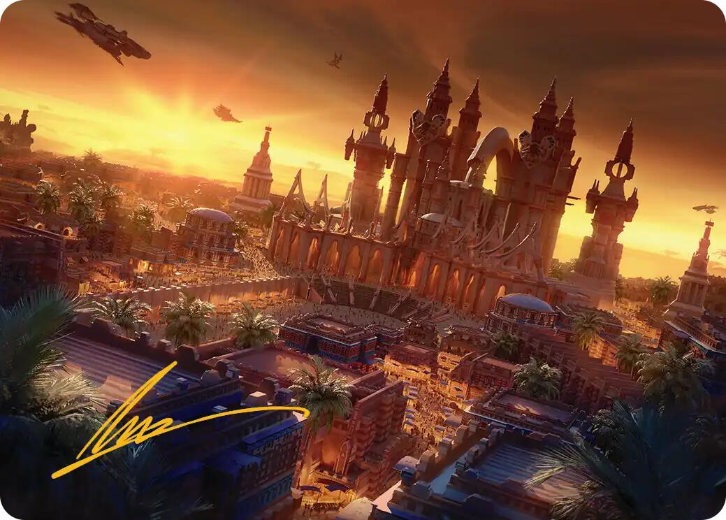 Rabanastre, Royal City Art Card (Gold-Stamped Signature) [FINAL FANTASY Art Series] | Gate City Games LLC