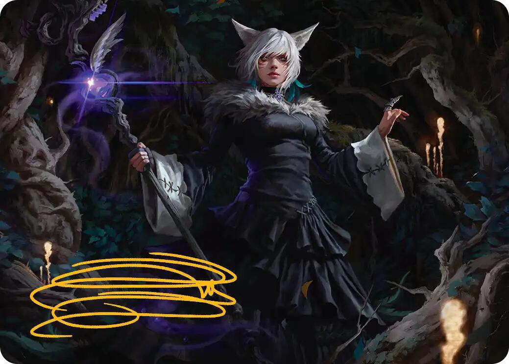 Y'shtola, Night's Blessed Art Card (21) (Gold-Stamped Signature) [FINAL FANTASY Art Series] | Gate City Games LLC