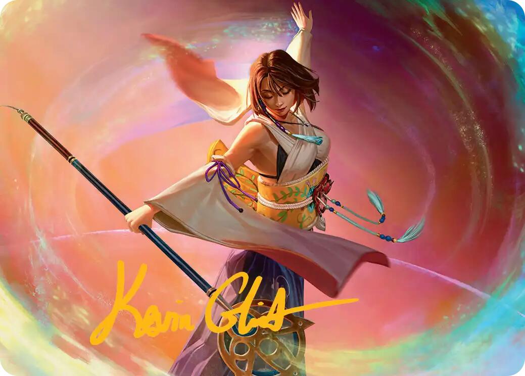 Yuna, Grand Summoner Art Card (Gold-Stamped Signature) [FINAL FANTASY Art Series] | Gate City Games LLC