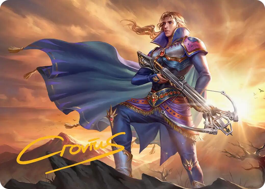 Edgar, Master Machinist Art Card (Gold-Stamped Signature) [FINAL FANTASY Art Series] | Gate City Games LLC