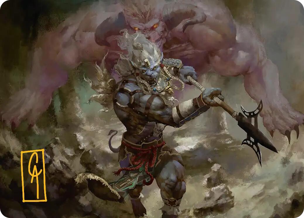 Kimahri, Valiant Guardian Art Card (Gold-Stamped Signature) [FINAL FANTASY Art Series] | Gate City Games LLC