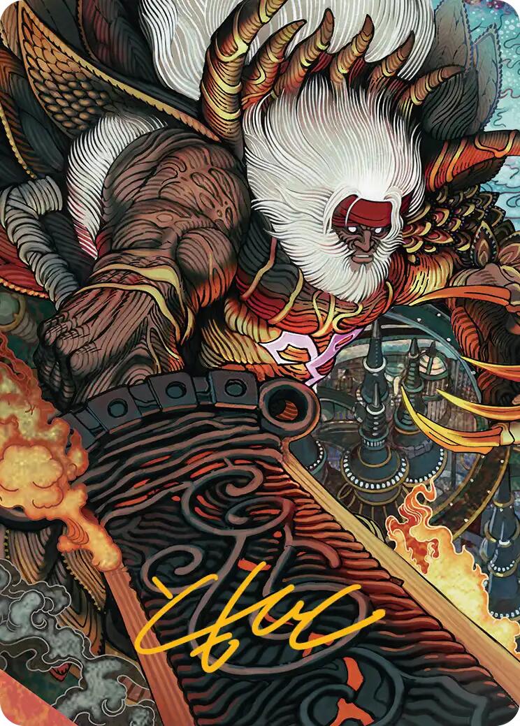 Braska's Final Aeon Art Card (Gold-Stamped Signature) [FINAL FANTASY Art Series] | Gate City Games LLC