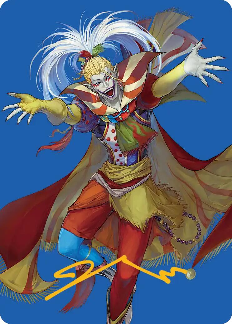 Kefka, Court Mage Art Card (Gold-Stamped Signature) [FINAL FANTASY Art Series] | Gate City Games LLC