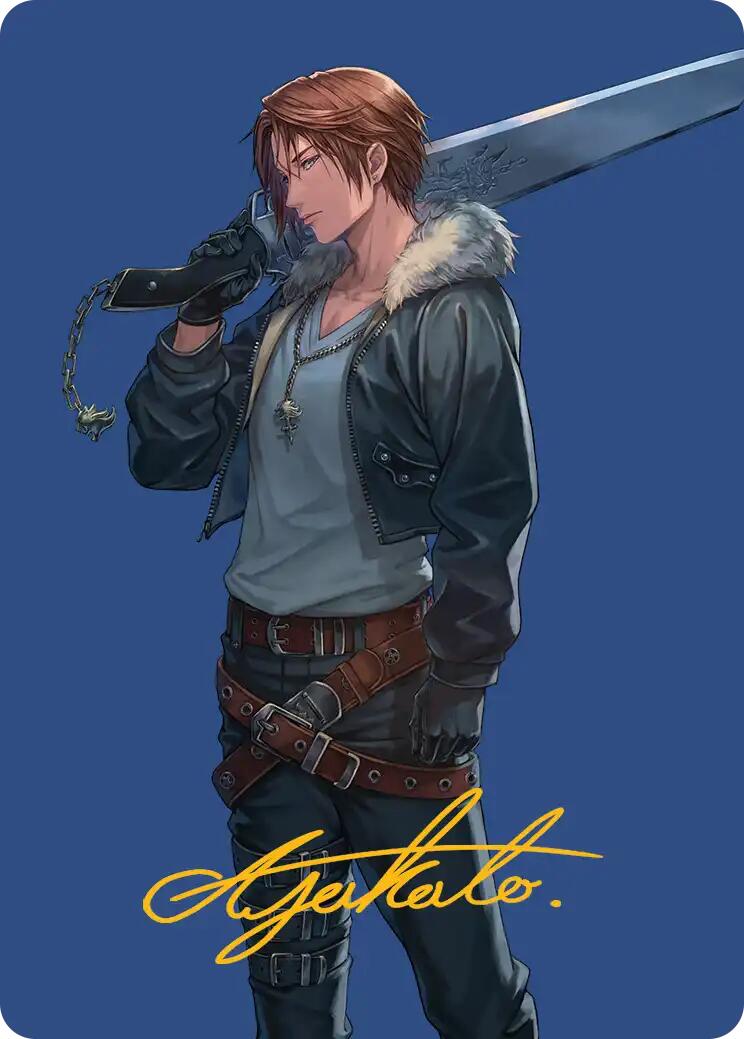 Squall, SeeD Mercenary Art Card (Gold-Stamped Signature) [FINAL FANTASY Art Series] | Gate City Games LLC