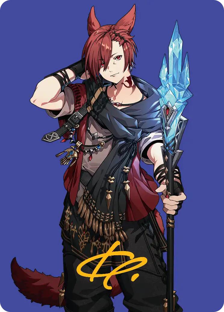 G'raha Tia, Scion Reborn Art Card (51) (Gold-Stamped Signature) [FINAL FANTASY Art Series] | Gate City Games LLC