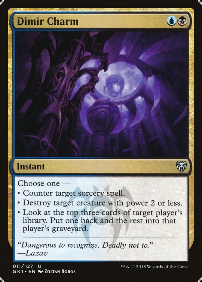 Dimir Charm [Guilds of Ravnica Guild Kit] | Gate City Games LLC