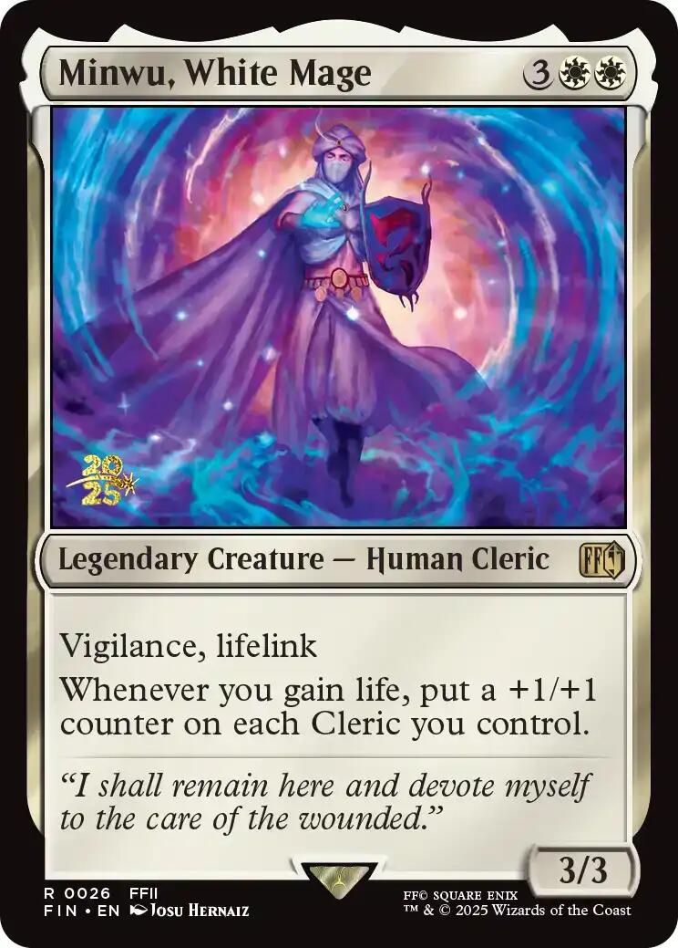Minwu, White Mage [FINAL FANTASY Prerelease Promo] | Gate City Games LLC
