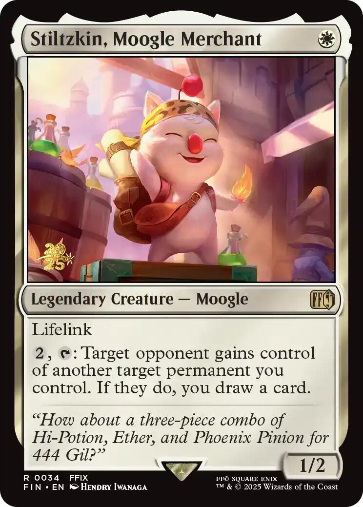 Stiltzkin, Moogle Merchant [FINAL FANTASY Prerelease Promo] | Gate City Games LLC