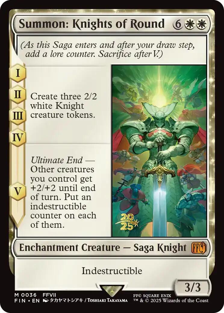 Summon: Knights of Round [FINAL FANTASY Prerelease Promo] | Gate City Games LLC
