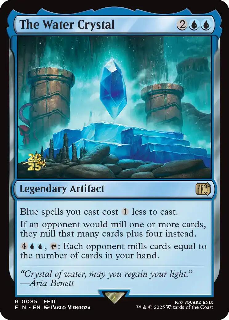 The Water Crystal [FINAL FANTASY Prerelease Promo] | Gate City Games LLC