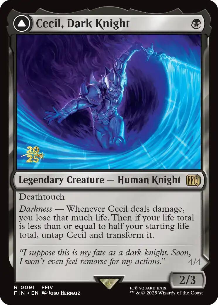 Cecil, Dark Knight [FINAL FANTASY Prerelease Promo] | Gate City Games LLC