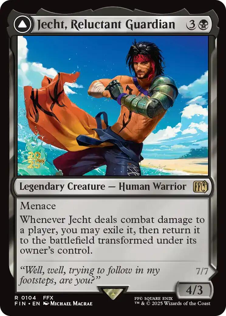 Jecht, Reluctant Guardian // Braska's Final Aeon [FINAL FANTASY Prerelease Promo] | Gate City Games LLC