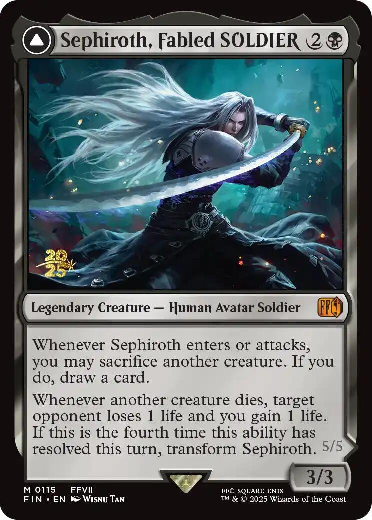 Sephiroth, Fabled SOLDIER [FINAL FANTASY Prerelease Promo] | Gate City Games LLC