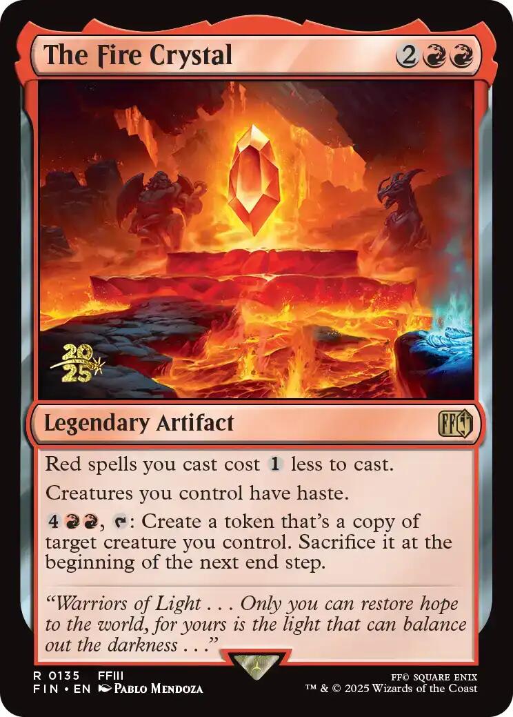 The Fire Crystal [FINAL FANTASY Prerelease Promo] | Gate City Games LLC