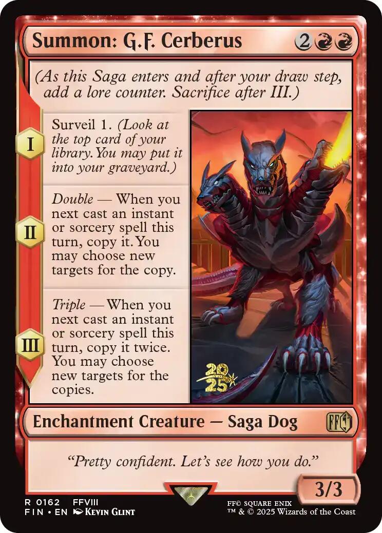 Summon: G.F. Cerberus [FINAL FANTASY Prerelease Promo] | Gate City Games LLC