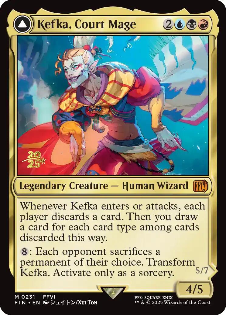 Kefka, Court Mage // Kefka, Ruler of Ruin [FINAL FANTASY Prerelease Promo] | Gate City Games LLC