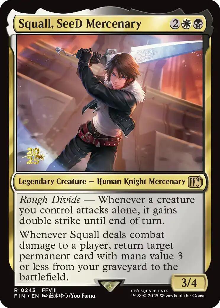 Squall, SeeD Mercenary [FINAL FANTASY Prerelease Promo] | Gate City Games LLC