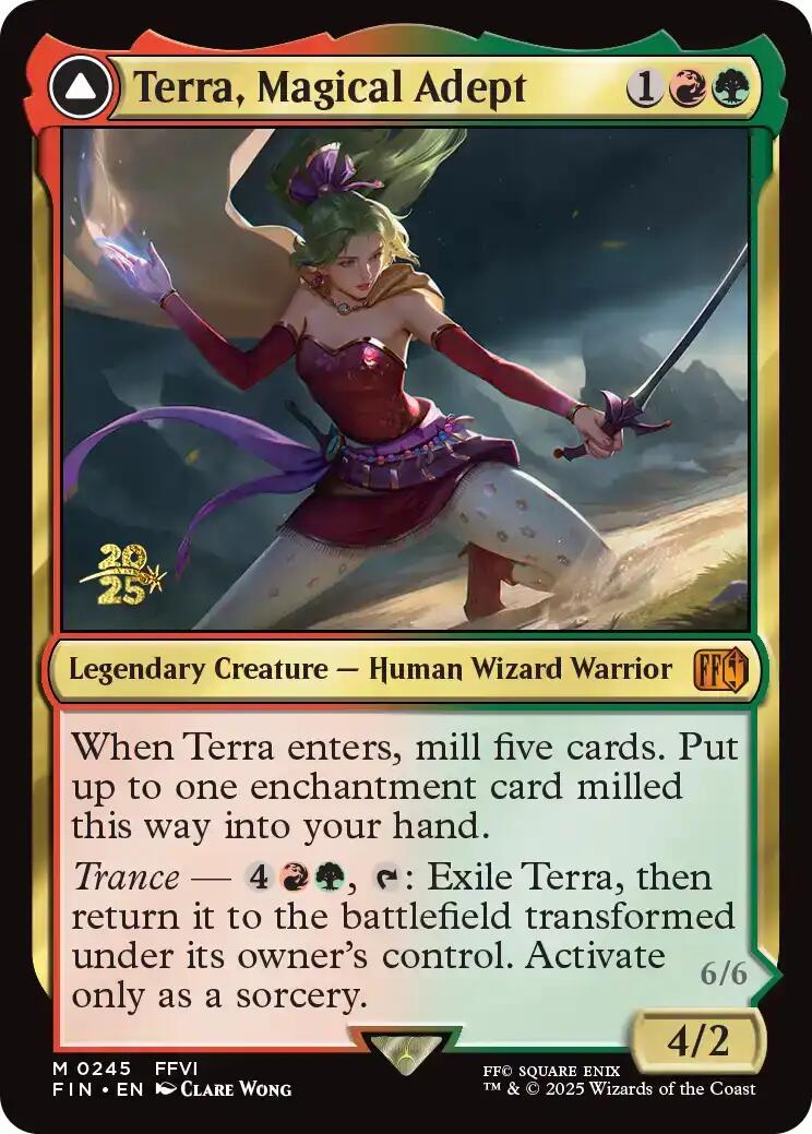 Terra, Magical Adept // Esper Terra [FINAL FANTASY Prerelease Promo] | Gate City Games LLC