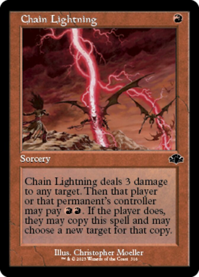 Chain Lightning (Retro) [Dominaria Remastered] | Gate City Games LLC