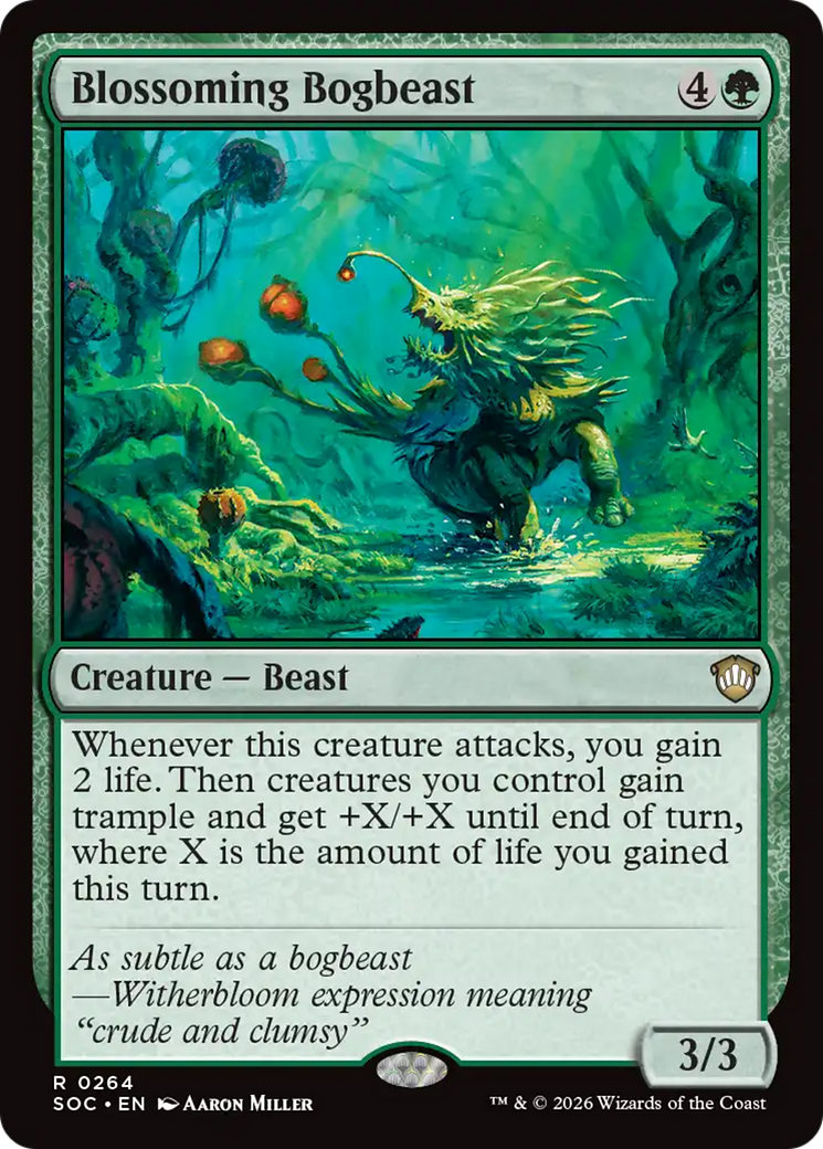 Blossoming Bogbeast [Secrets of Strixhaven Commander] | Gate City Games LLC