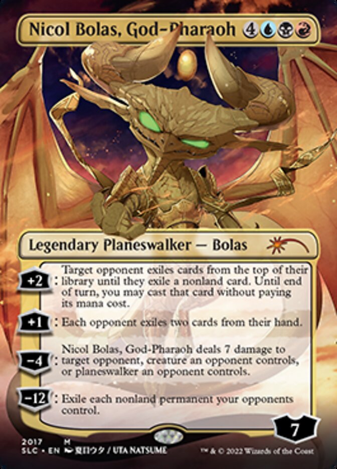 Nicol Bolas, God-Pharaoh (Borderless) [Secret Lair Countdown Kit] | Gate City Games LLC