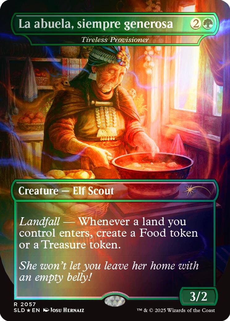 La abuela, siempre generosa - Tireless Provisioner (Rainbow Foil) [Secret Lair Drop Series] | Gate City Games LLC