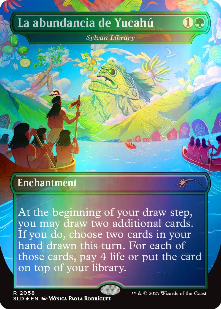 La abundancia de Yucahu - Sylvan Library (Rainbow Foil) [Secret Lair Drop Series] | Gate City Games LLC