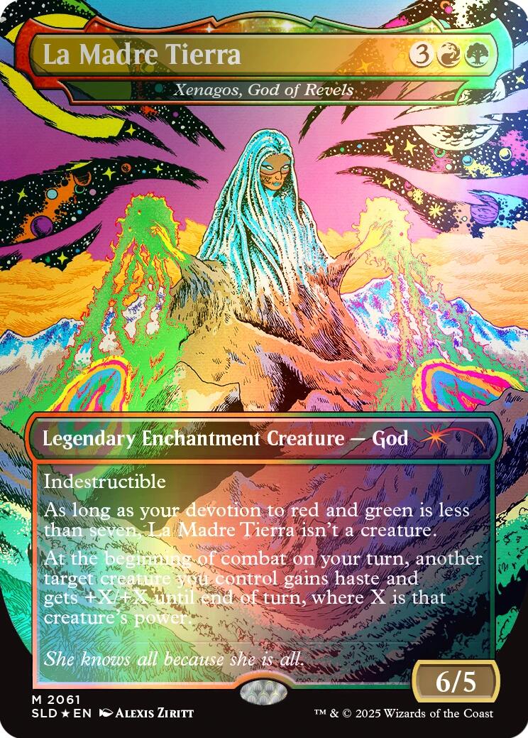 La Madre Tierra - Xenagos, God of Revels (Rainbow Foil) [Secret Lair Drop Series] | Gate City Games LLC