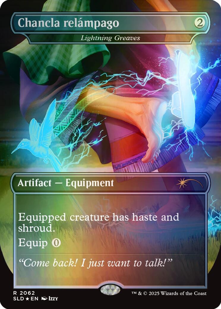 Chancla relampago - Lightning Greaves (Rainbow Foil) [Secret Lair Drop Series] | Gate City Games LLC