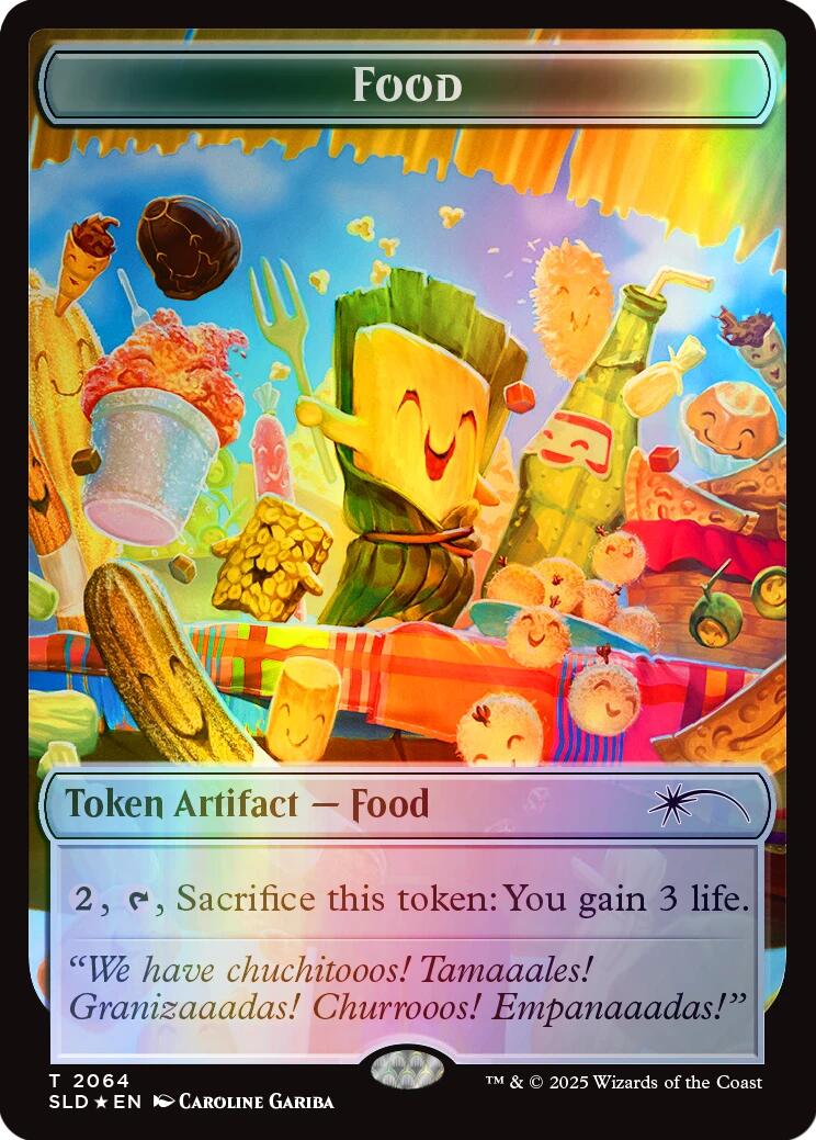 Food Token (2064) (Rainbow Foil) [Secret Lair Drop Series] | Gate City Games LLC