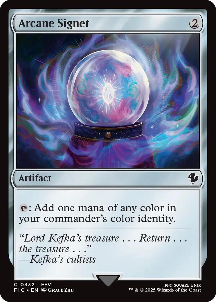 Arcane Signet (0332) (Surge Foil) [FINAL FANTASY Commander] | Gate City Games LLC