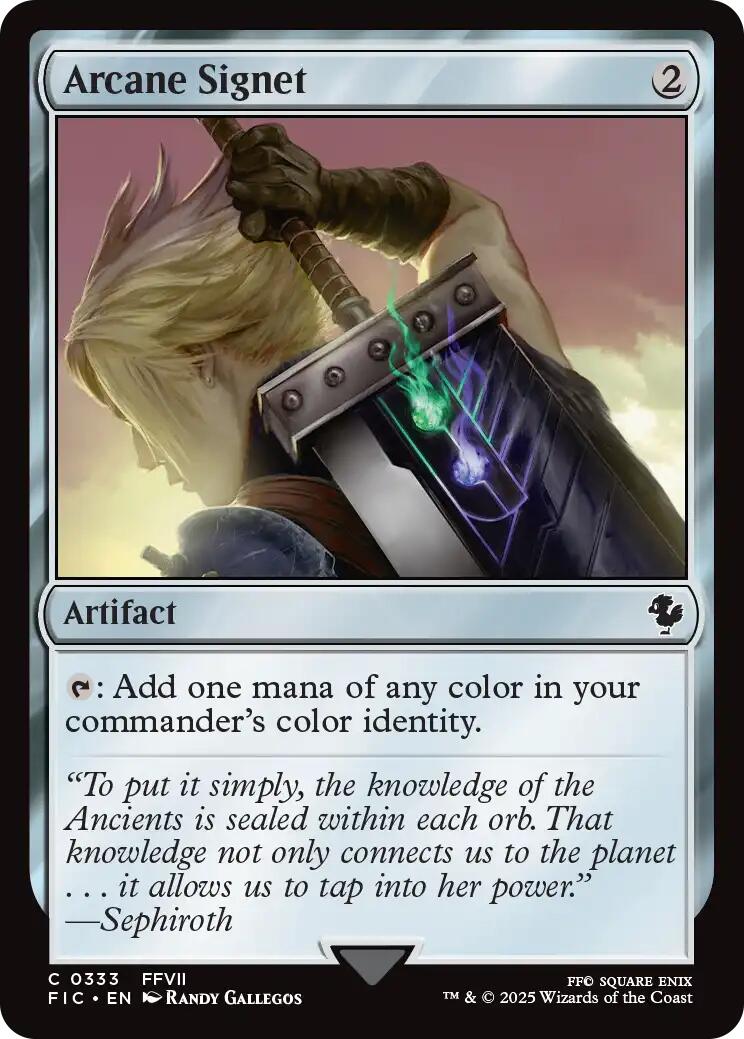 Arcane Signet (0333) (Surge Foil) [FINAL FANTASY Commander] | Gate City Games LLC