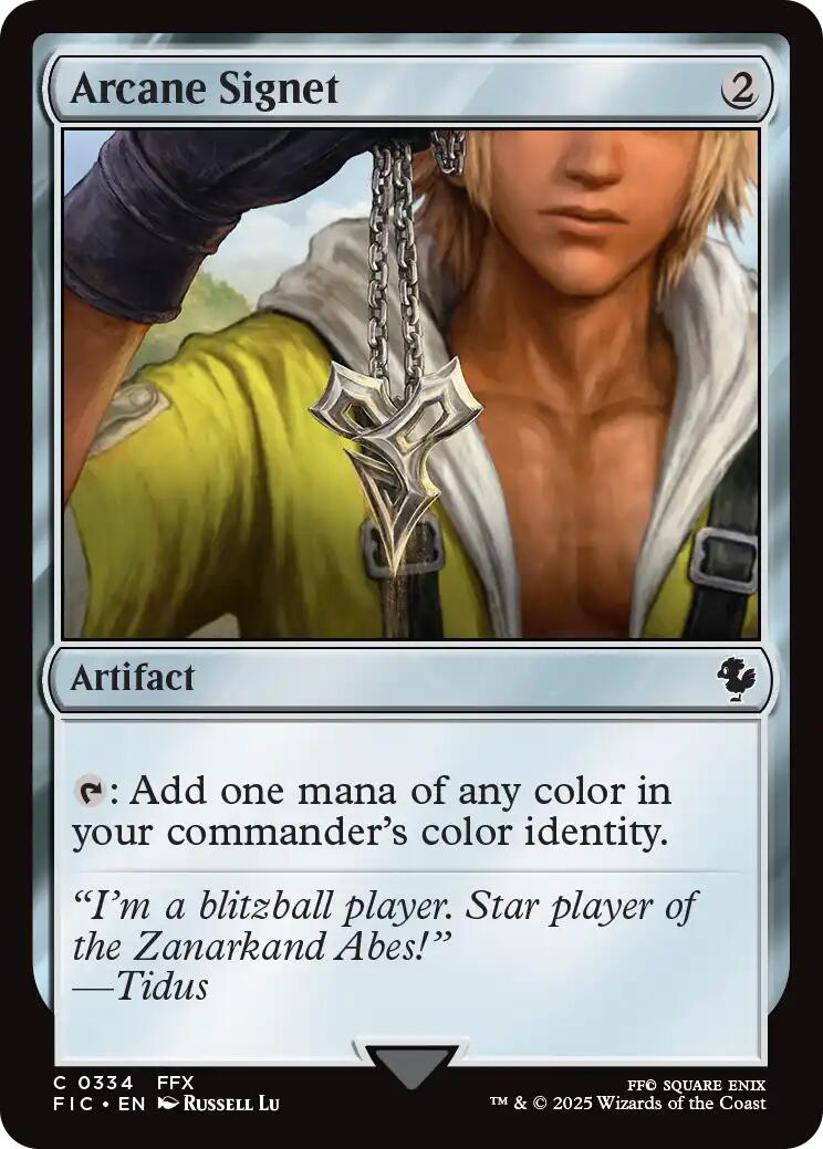 Arcane Signet (0334) (Surge Foil) [FINAL FANTASY Commander] | Gate City Games LLC