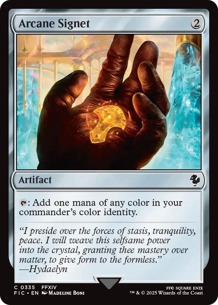 Arcane Signet (0335) (Surge Foil) [FINAL FANTASY Commander] | Gate City Games LLC