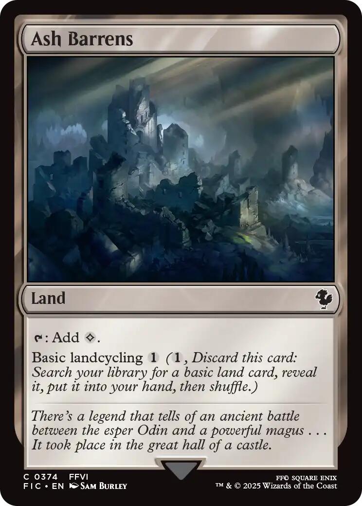 Ash Barrens (Surge Foil) [FINAL FANTASY Commander] | Gate City Games LLC