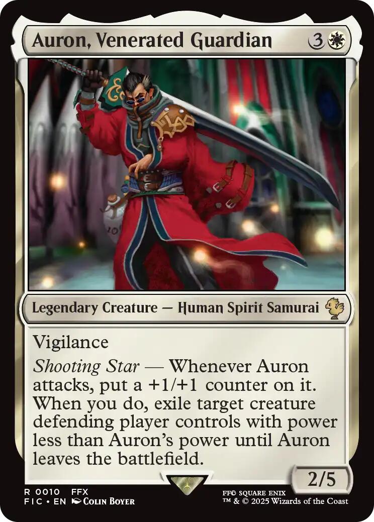 Auron, Venerated Guardian (Surge Foil) [FINAL FANTASY Commander] | Gate City Games LLC