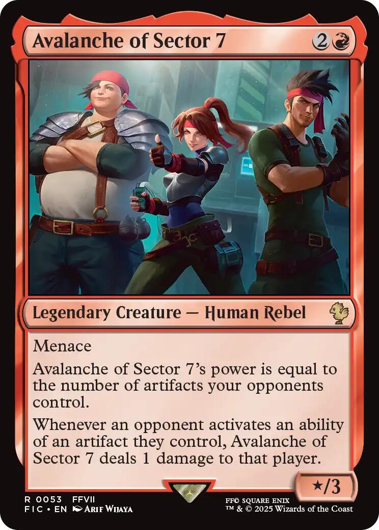 Avalanche of Sector 7 (Surge Foil) [FINAL FANTASY Commander] | Gate City Games LLC