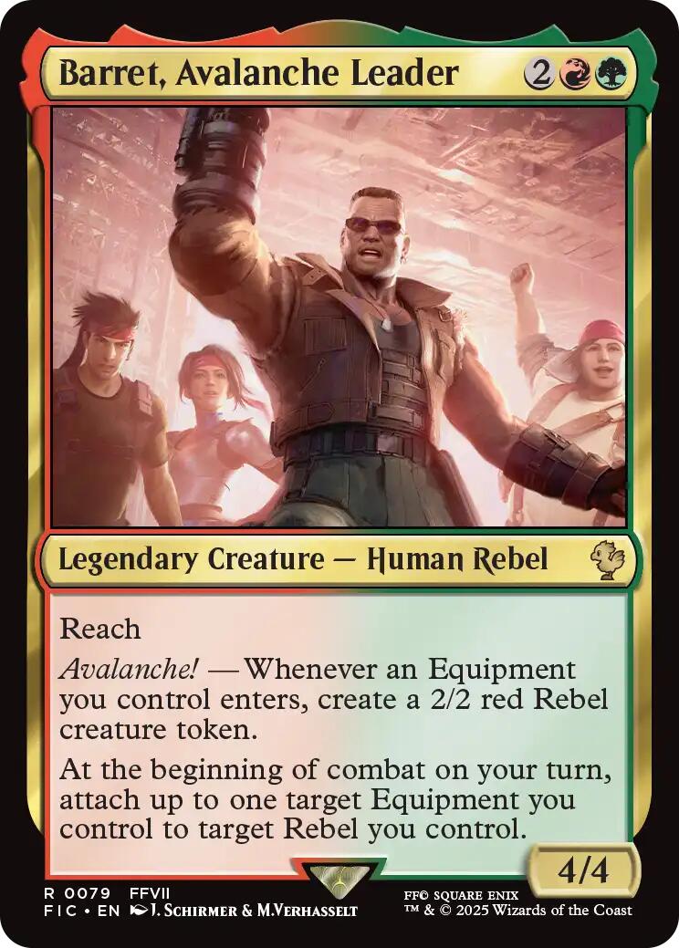 Barret, Avalanche Leader (Surge Foil) [FINAL FANTASY Commander] | Gate City Games LLC