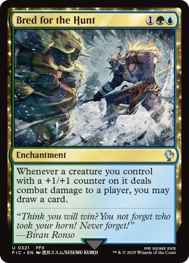 Bred for the Hunt (Surge Foil) [FINAL FANTASY Commander] | Gate City Games LLC