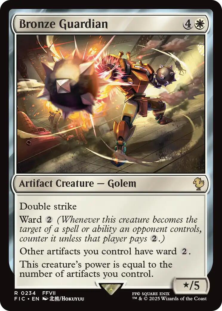 Bronze Guardian (Surge Foil) [FINAL FANTASY Commander] | Gate City Games LLC