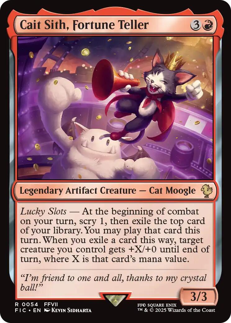 Cait Sith, Fortune Teller (Surge Foil) [FINAL FANTASY Commander] | Gate City Games LLC