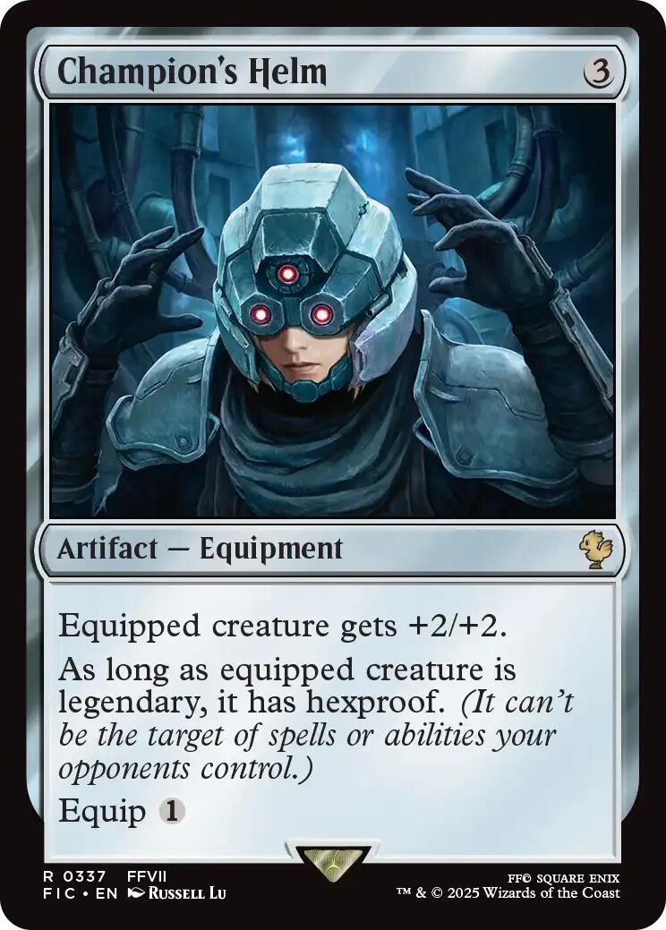 Champion's Helm (Surge Foil) [FINAL FANTASY Commander] | Gate City Games LLC