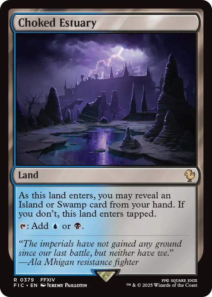 Choked Estuary (Surge Foil) [FINAL FANTASY Commander] | Gate City Games LLC