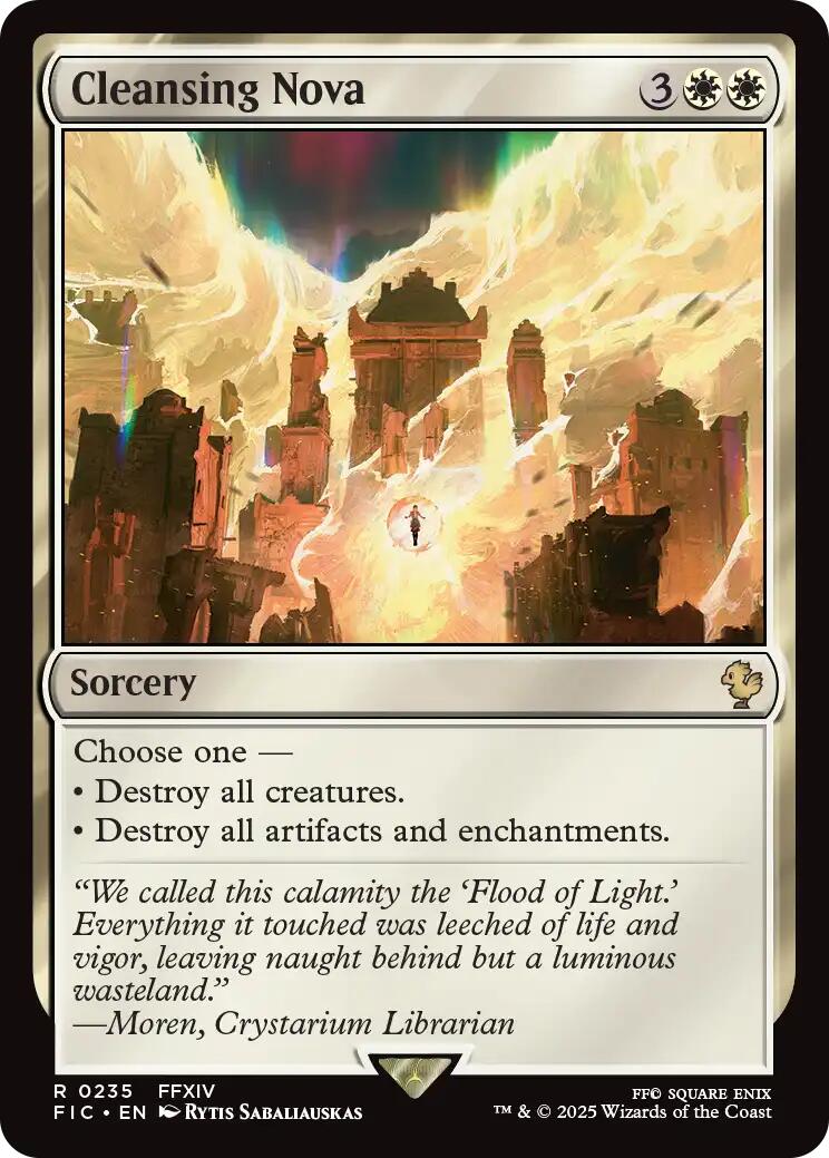 Cleansing Nova (Surge Foil) [FINAL FANTASY Commander] | Gate City Games LLC
